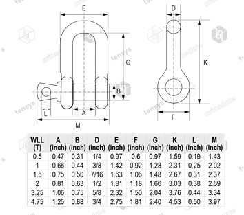 Screw Pin Dee Shackle