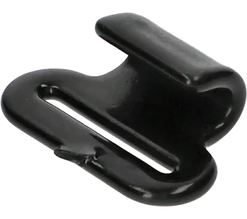 25mm · 800daN · Flat J-Hook (Black Coated)