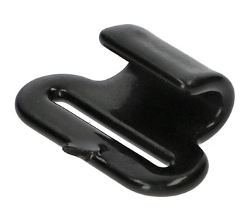 Tensys® · 25mm · 800daN · Flat J-Hook (Black Coated)