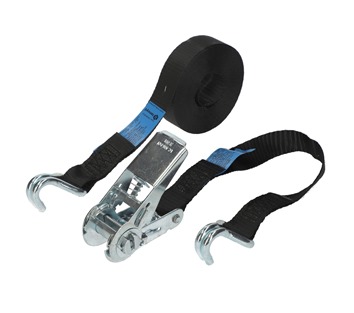 25mm Ratchet Strap Claw Hook 6 Metre - Black