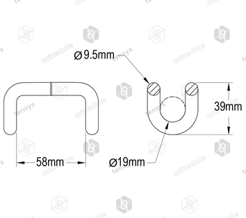 50mm · 1500daN · Closed Rave Hook