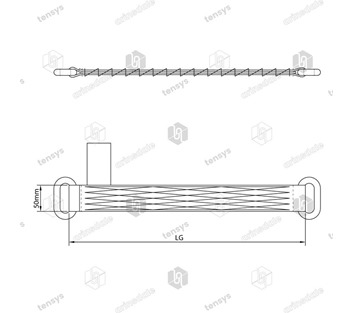 Tensys® · 50mm · 4000daN · Steel Eye Diverter Strap