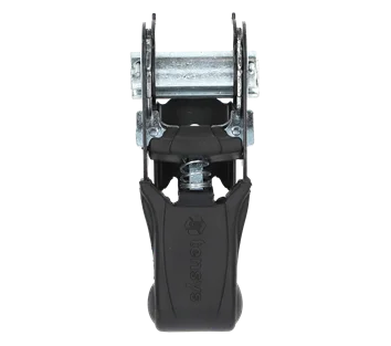 25mm Ratchet Buckle 1000daN BFmin, Black, Rubber Handle