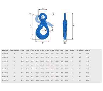 Hack10 Eye Self Locking Hook
