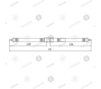 Tensys® · 50mm · 2000daN · OBLK · Box Van Internal Strap · Claw Hooks