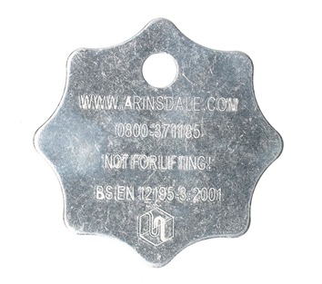 Tensys | LCTAGAL | Aluminium ID Tag for Lashing Chains