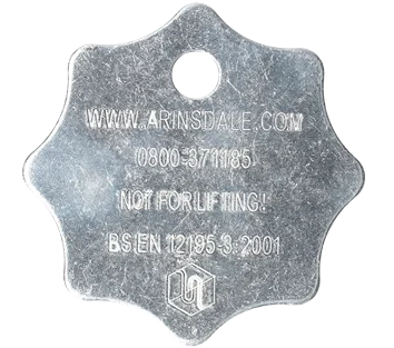Tensys | LCTAGAL | Aluminium ID Tag for Lashing Chains