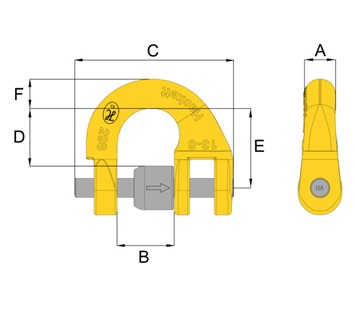 Hack8 Half Coupling Link