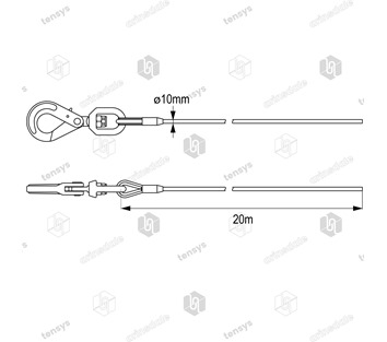Premier Winch Wire Ropes · Eye Swivel Self Locking Hook