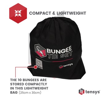 10 Pack of Bungee Cords with Hooks