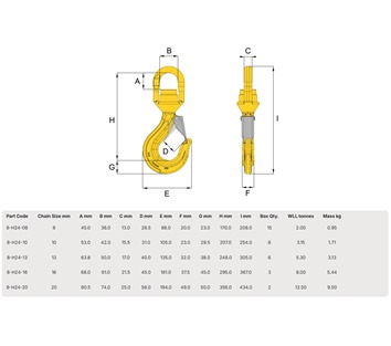 Hack8 Swivel Sling Hook