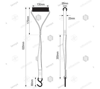 Tensys® · Tension Curtain Pull Back Strap