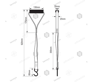 Tensys® · Tension Curtain Pull Back Strap