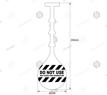 ID Tags for Replacement "DO NOT USE NOT SAFE FOR OPERATION"