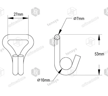 25mm · 1500daN · Claw Hook