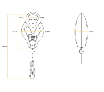 Ridgegear | RGA4 | Fall Arrest Block with Recovery Winch–15m