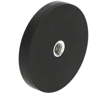 Rubber Coated Magnet with Internal Thread - 43mm