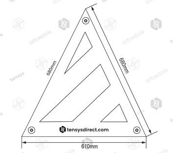 Tensys® Small Load Projection Marker - Rear with 3-Point Magnetic Fixing