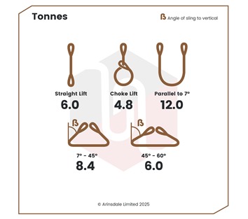 Tensys® · 6.0 Tonne · Flat Web Slings - Duplex