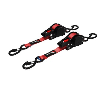 Auto-Retract Ratchet Straps (2 Pack)