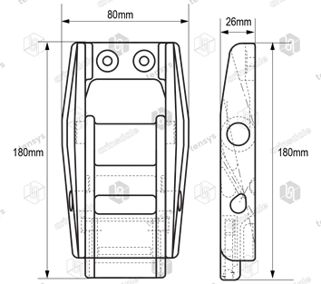 Stronghold · 45mm · 1000daN · Overcentre Buckle - Clip Closure