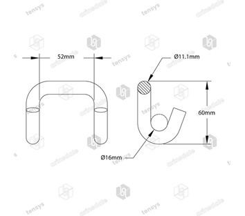 Tensys® · 50mm · 5000daN · Rave Hook