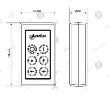 Lodar · Wireless Radio Remote System · 4 Function Transmitter Only