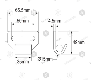 50mm · 1000daN · Combi Hook