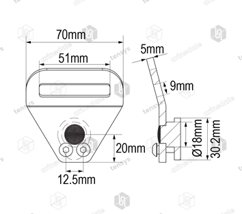 50mm · 2000daN · Captive Attachment Point