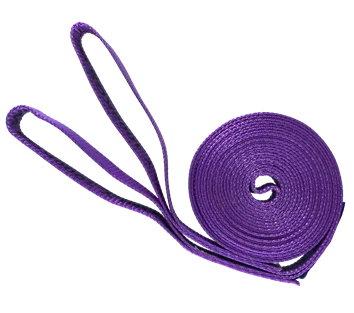 1 tonne WLL x 60mm wide simplex (Single thickness) flat web sling 8m EWL with 250mm flat loops each end (not reinforced)