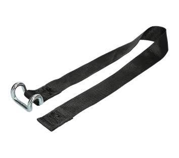 50mm · Curtainside Bottom Strap · Closed Rave Hook · Black