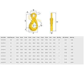 Hack8 Eye Self Locking Hook