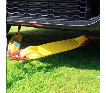 Tensys® · J Hook V-Assembly with webbing for Winching 5000 daN (Kg) Min Break Force