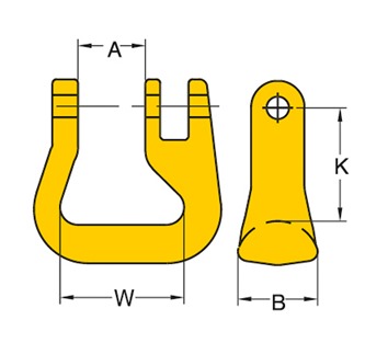 Yoke 8-053 G80 Round Sling Coupling