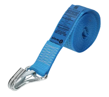 Blue · 50mm · 3.5 metre Strap · Claw Hook with safety catch