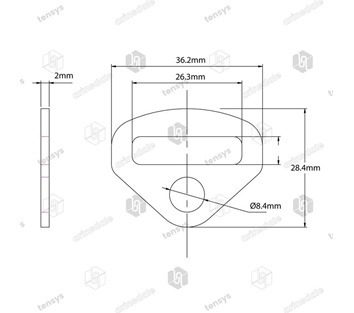 Tensys® · 25mm · 1000daN · Attachment Point