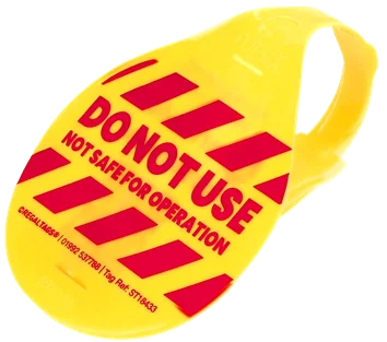 ID Tags for Replacement "DO NOT USE NOT SAFE FOR OPERATION"