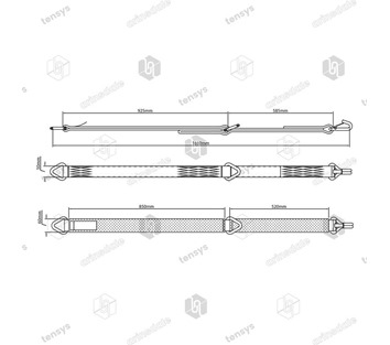 Tensys® · 50mm · 5000daN · Winch Breakaway Strap