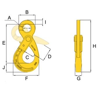 Hack8 Eye Self Locking Hook