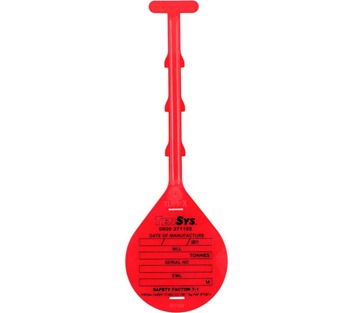 Tensys® · Regal Tags · Sling ID Tie Tag · Red