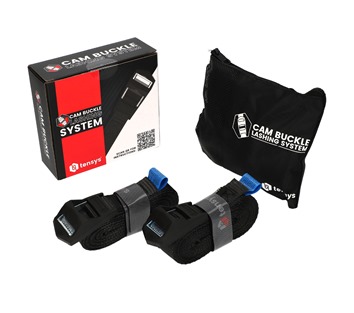 2 Pack of 4.0m Heavy-Duty Cam Buckle Straps