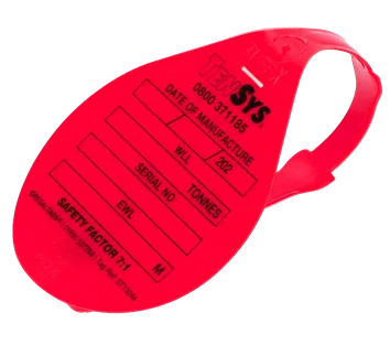 Sling ID Tie Tag · Red