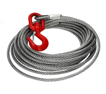 Winch Wire Ropes · 2T Red Swivel Hook Complete with Safety Catch