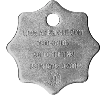 Tensys | LCTAGSS | Stainless Steel ID Tag for Lashing Chains