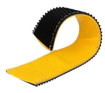 Webbing sleeve with tyre gripper for 35mm & 50mm wide webbing - Yellow - 375mm long