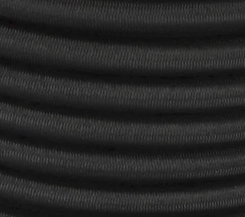 Elastic Shock Cord · Black · 12mm