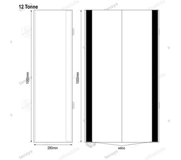 1 .0m Wear Sleeve for a Flat Web Sling 12 Tonne x 0.3m wide