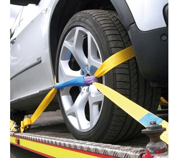 4 pack of 50mm wide car transporter ratchet straps
