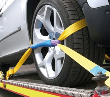 4 pack of 50mm wide car transporter ratchet straps
