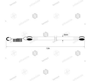Protekt · ShockAbsorbing Lanyard - Single · 1.8m